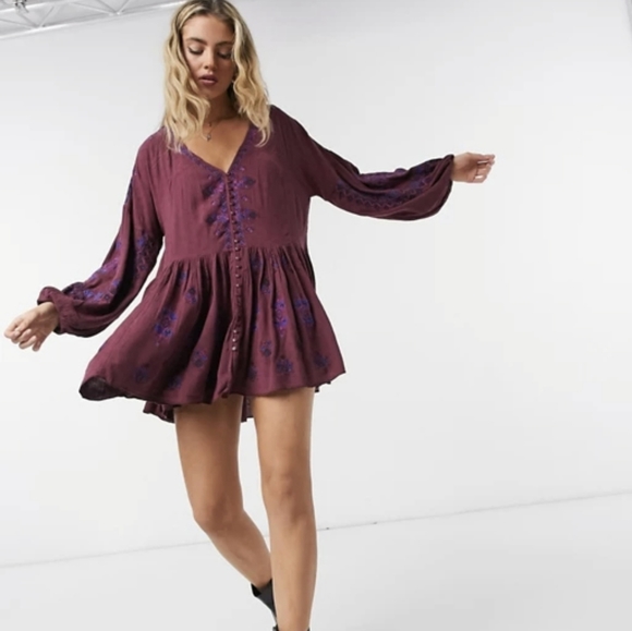 Please see copy listing Free people arianna embroidered tunic dress - Picture 4 of 11